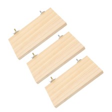 3 Pcs Bird Perch Platform Stand Cage Accessories Climbing Parrot