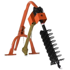 Titan Attachments 30HP Standard Series 3 Point Post Hole Digger with 12" Auger