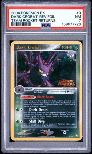 Dark Crobat graded PSA 7 for sale on eBay