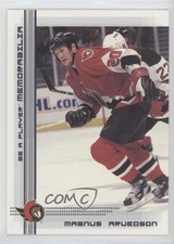 2000-01 ITG Be A Player Memorabilia Magnus Arvedson #185 mx4