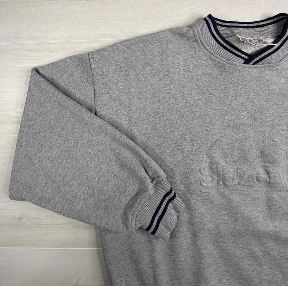 Sudadera de Golf Slazenger De Colección Cuello en V Logo Estampado Abullonado Años 80 90 Para Hombres L Foto 2 de 4