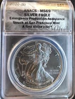 2020-S American Eagle ANACS MS-69 Emergency Rare Bullion-0.999 Silver 1 Oz Coin