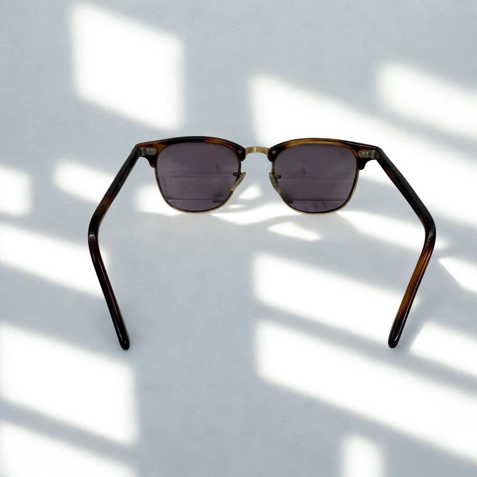 Gafas de sol vintage Art Craft Rochester EE. UU. 145 The Clubman Tortoise 48-20 Foto 3 de 4