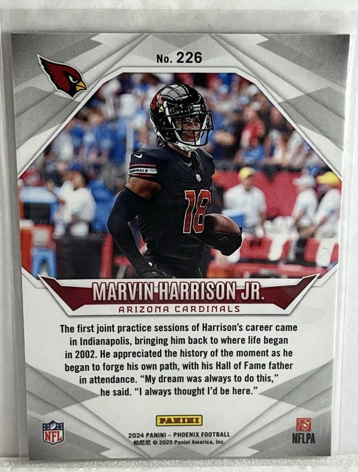 Boneco Marvin Harrison NFL Teenymates 1" com Phoenix LAZER PRIZM RC. CARDINALS WR - Imagem 4 de 4