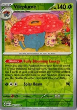 Carta Pokemon Vileplume Reverse Holo 045/165 rara SV Scarlet & Violet 151 LP