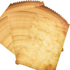 50 Sheets Vintage Paper A4 Letter Writing Paper Old Looking Parchment Paper for