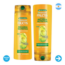 Garnier - Kit Shampoo + Acondicionador Recarga Nutritiva 350 Ml