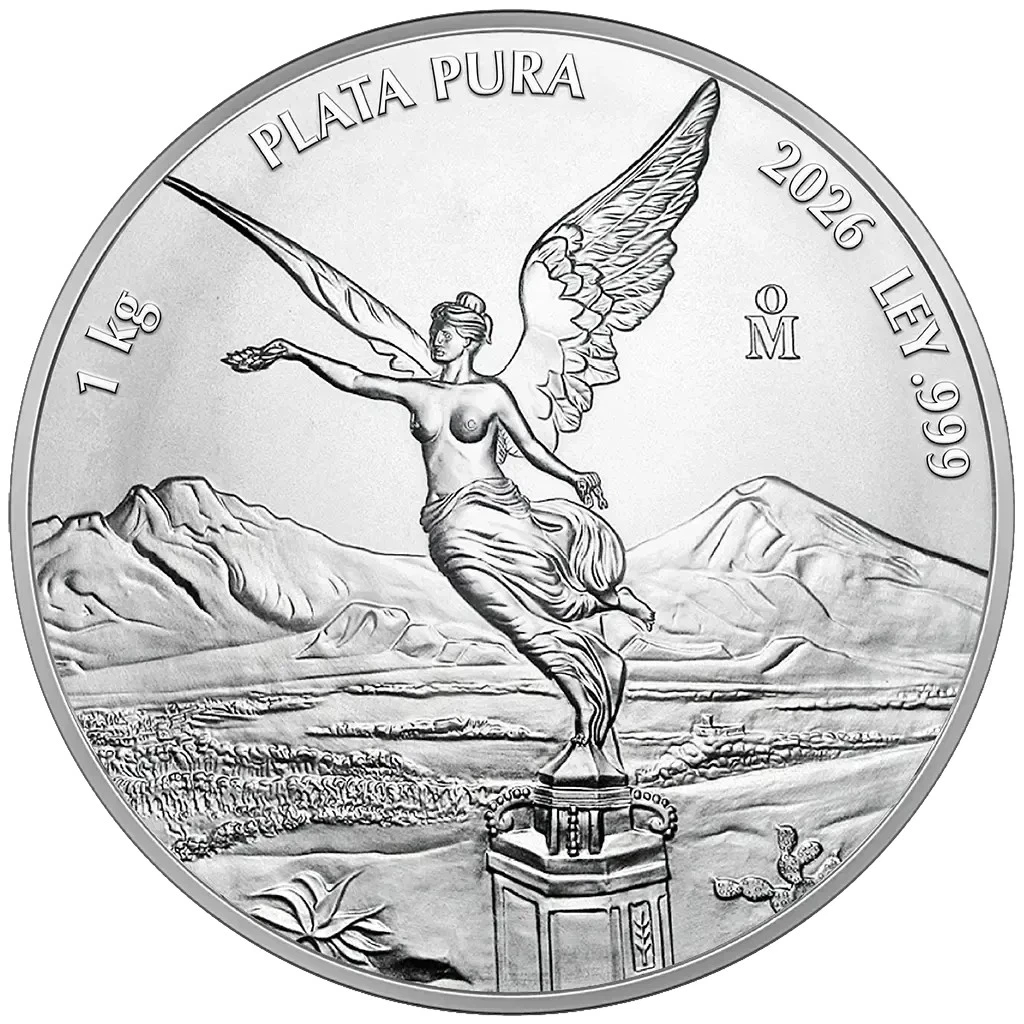 Silbermünze 1kg Libertad Siegesgöttin 2026 - Mexiko - Bullion - ST