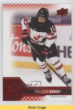 2022 Upper Deck Team Canada Juniors Women's WC Red Foil Melodie Daoust READ 5b7