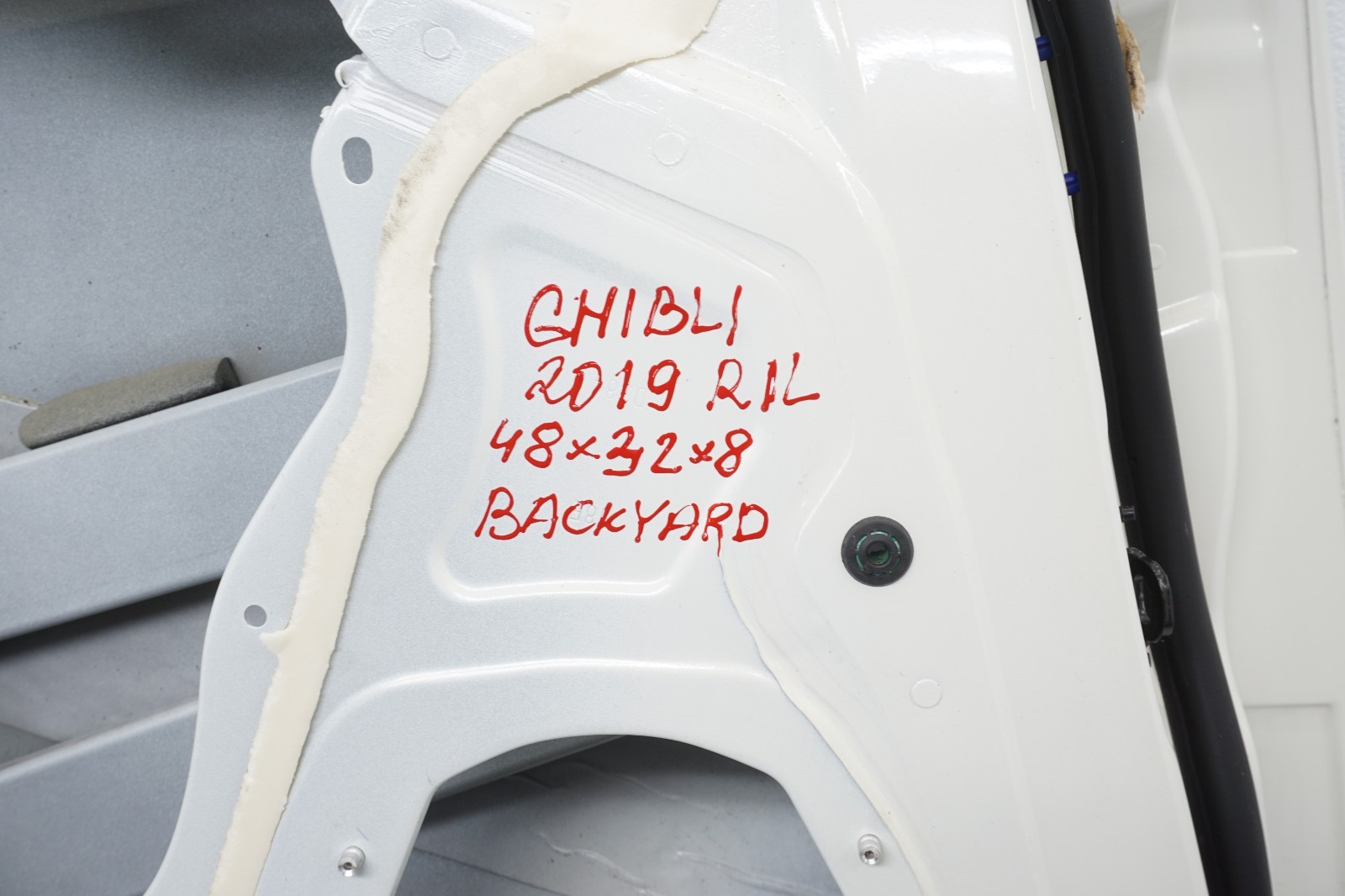 2014-2019 MASERATI GHIBLI OEM REAR LEFT DRIVER SIDE DOOR SHELL PANEL WHITE