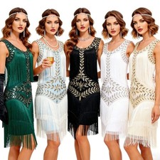 Cocktail Dresses Size 4-18 for Women Evening Party 1920s Vintage Gatsby Flapper