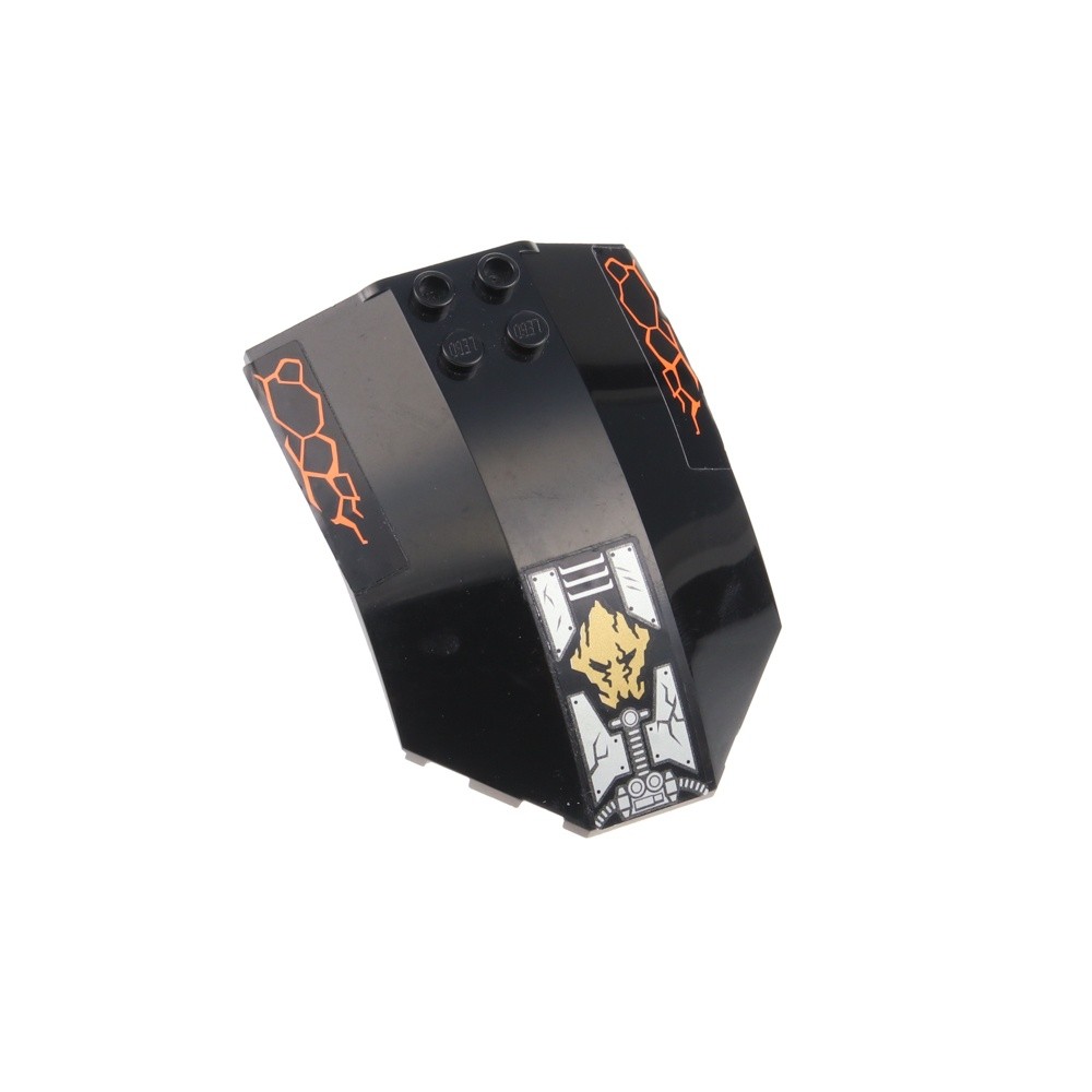 1X Lego Windshield 8X6X2 Black Ninjago Cockpit 70733 X224PB032
