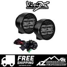 Vision X Cr-4 Fog Beam Led Driving Lights Kit Pair Clear 5600 Lumens 80w 6.67a