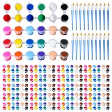 Mini Acrylic Paint Set for , 30 Pack 12 Colors Washable Paint kit, Perfect fo...
