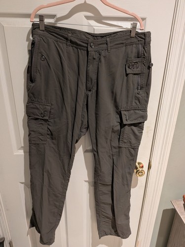 Clothing Arts P Cubed Pick Pocket Proof Pants Mens 34x32 Grey Travel Anti Theft
