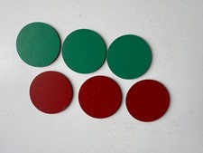 250 Count Double Sided Red/Green Magnets 1.25"