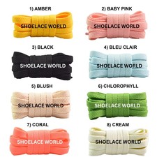 Slim Flat Shoelaces 7-7.5mm New 2026 Laces For All Shoes