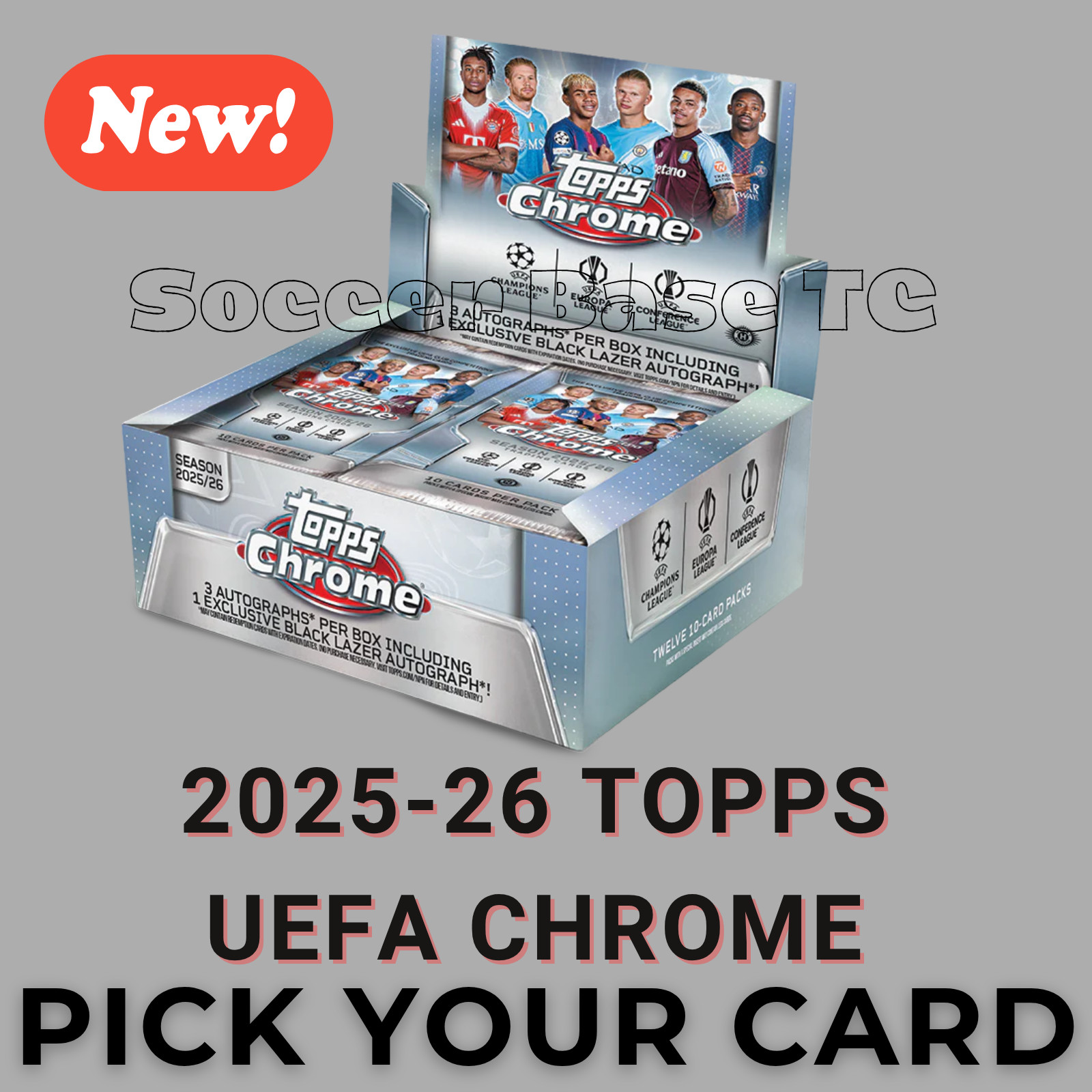 2025-26 Topps UEFA Chrome - Pick Your Card 1-200 COMPLETE YOUR SET