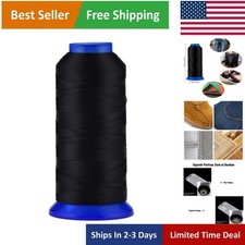 1500 Yards UV Resistant High Strength Polyester Thread in Black - 210D/3 T70