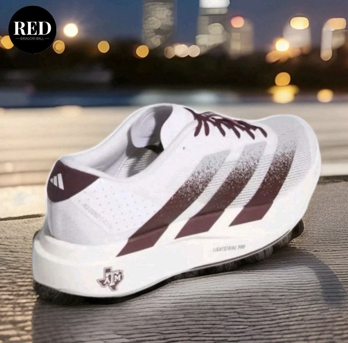 Size 10.5 - NCAA x adidas Adizero Evo SL Texas A&M for sale  display picture 3