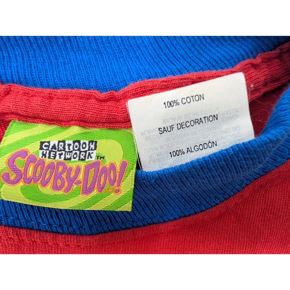 Vintage Scooby Doo Cartoon Network Surf Tank Top Kids Size 4 Hanna Barbera Red - Image 2 of 4