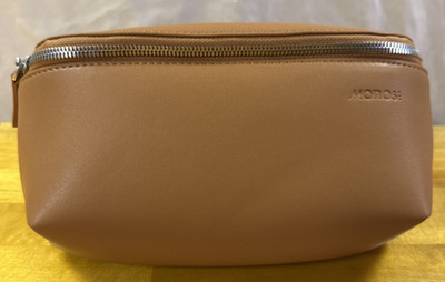 Monos Metro Sling Belt Bag Saddle Tan Vegan Leather Adjustable Strap NWOT