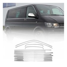 Fensterleisten Zierleisten für VW Caravelle T5 2003-2015 L2 Langer Chrom