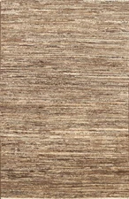 Abstract Modern Gabbeh Foyer Rug 3x4 Ft Earth Tones Handmade Wool Accent Rug
