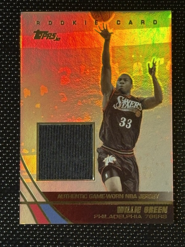 2003-04 Topps Jersey Edition - Willie Green #WG Rookie Patch Game Used