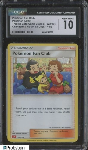 2023 Pokemon Charizard & Ho-Oh ex Deck 022/034 Pokemon Fan Club Holo CGC 10