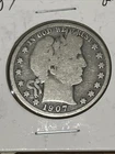 1907 O Barber Half. 90% Silver! Better Date!