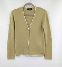 Loro Piana Womens Baby Cashmere Knit Cardigan Sweater Green Size 40 / US 4