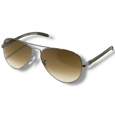 Ray Ban RB8307 004/51 Aviator Tech Carbon Fibre Silver Sunglasses