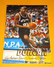 1997 Fleer Tim Duncan Tiffany #201 card