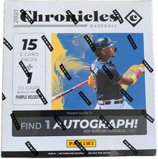2021  Chronicles Baseball Mega Box - 15 Packs Factory Sealed (Exclusive Purple V