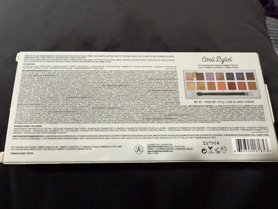 Anastasia Beverly Hills Carli Bybel EyeShadow Palette New in Box Authentic - Image 2 of 4