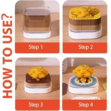 Panoramic Papercut Calendar Tear Away Paper Sticky 3D Note Calendar Notepad J1L3