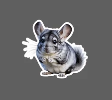 Chinchilla Sticker Waterproof Decal Animal Pet Wildlife Friend Family Gift NEW