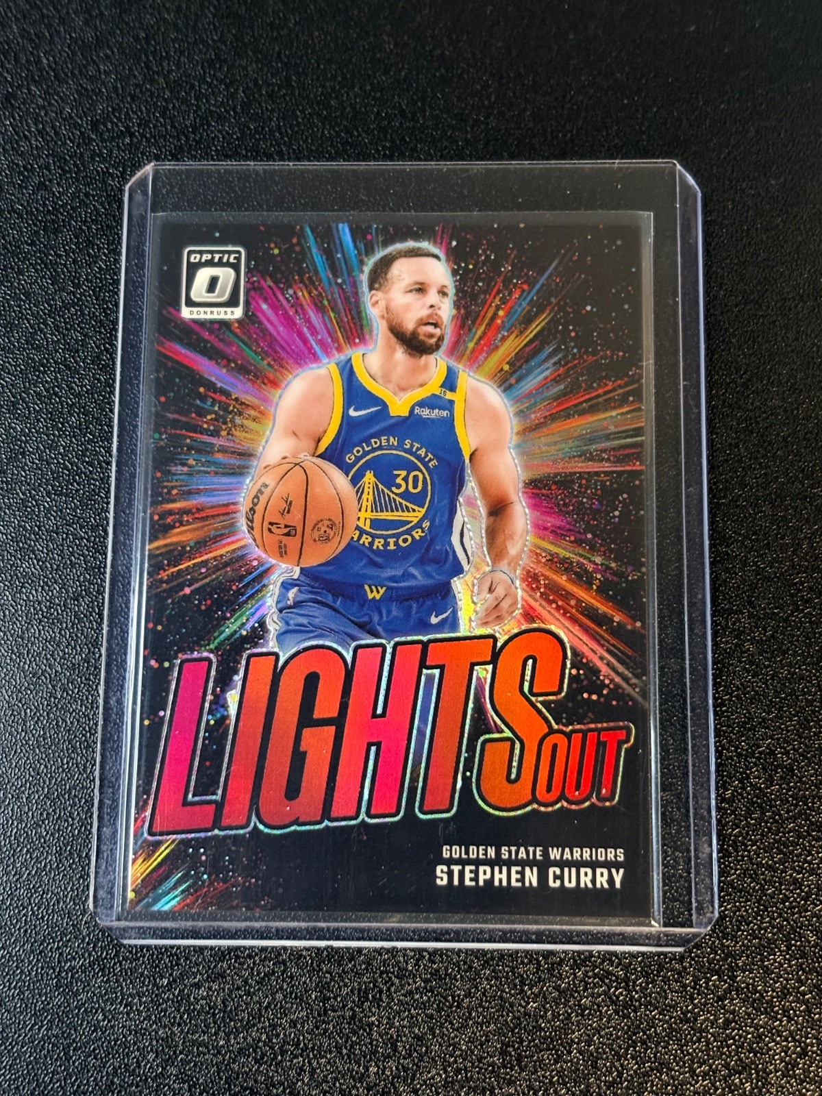 2024-25 Panini Donruss Optic - Lights Out Stephen Curry #7 Red Prizm /99