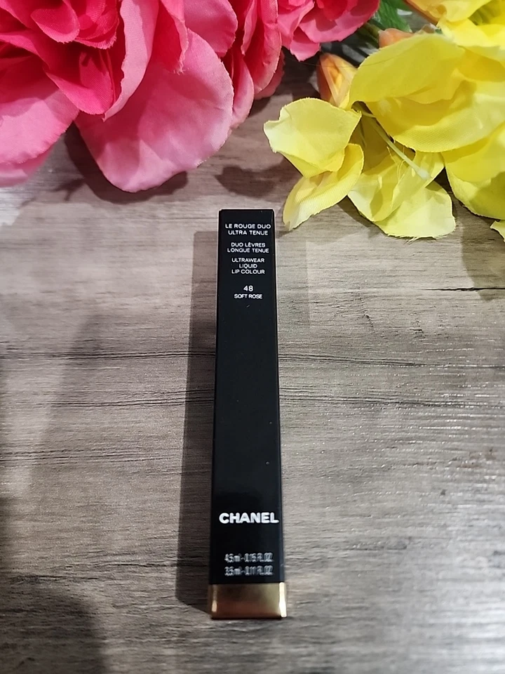 Chanel Le Rouge Duo Ultra Tenue (4.5ml/0.15fl)&(3.5ml/0.11fl) New #48 Soft Rose - Image 3 of 4