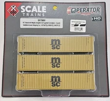 SXT11859 Scaletrains MSC 40' Containers