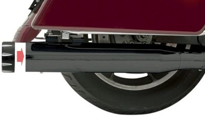 Bassani Manufacturing 1F740B 4 Zoll Quick Change Slip-Ons - Schwarz Schwarz