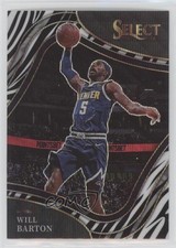 2021-22 Panini Select Courtside Zebra Prizm Will Barton #265 0w4i