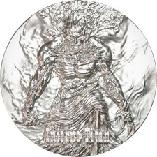 Camerun 2024 UNLEASH THE FIERY POWER OF INFERNO TITAN 2 oz NO:22 moneta argento