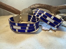 Native American Made Wampum Leg Tie set Cherokee Regalia reenacting