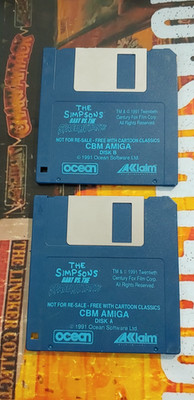 Simpsons Bart vs Space Mutants (1992) Commodore Amiga (2 Disks) works 16-bit