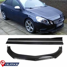 For Volvo S40 S60 V40 S90 C30 Front  Lip Bumper Spoiler & Side Skirt Extention