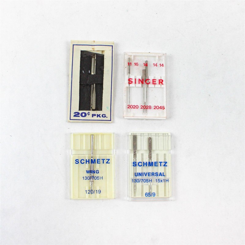 Lot of 4 Sewing Machine Needle Packs Schmetz Singer Boye