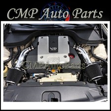 Black Dualtwin Air Intake Kit Compatible For 2007 2008 Infiniti G35 Sedan 3.5l Black Dualtwin Air Intake Kit Compatible For 2007 2008 Infiniti G35 Sedan 3.5l