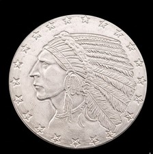 2025 Indian Head Design American Silver Eagle .9999 Fine Bullion Coin Half Oz .5
